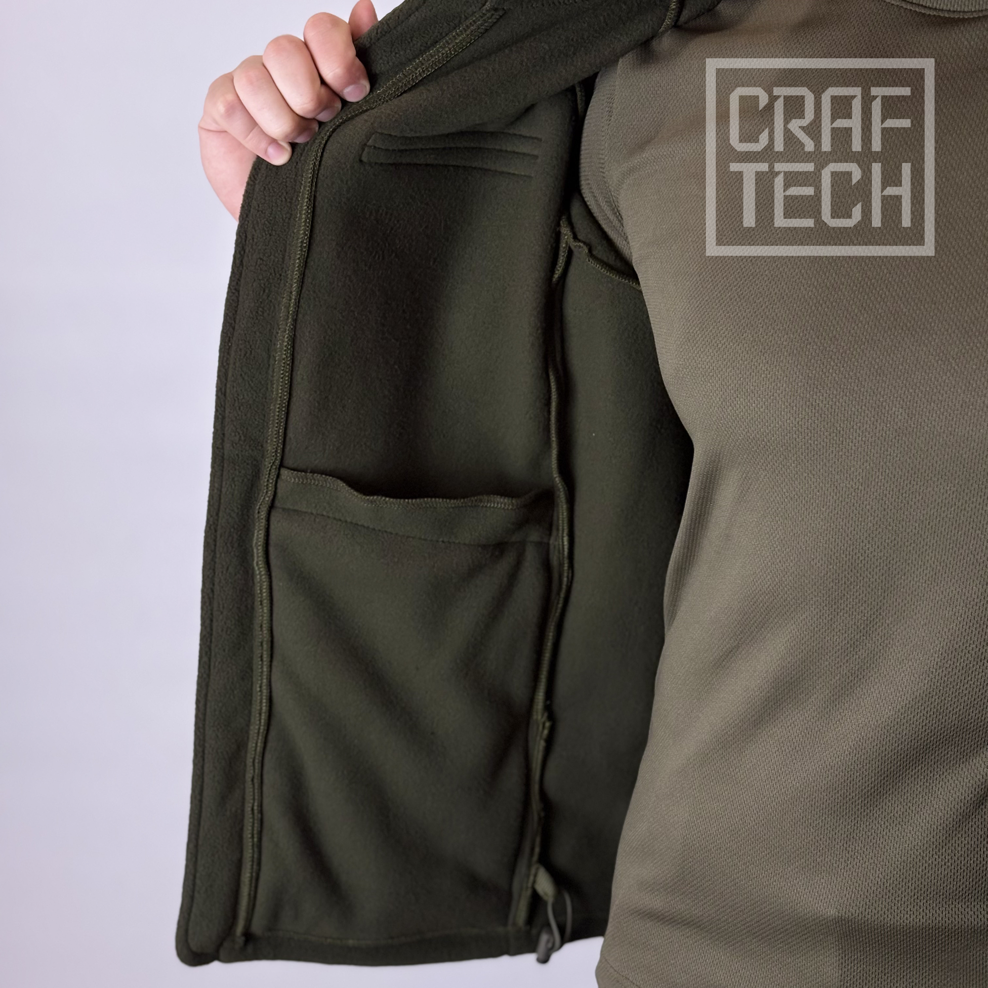 Тактична флісова кофта CRAFTECH THERMACORE Gen 1.2 Olive