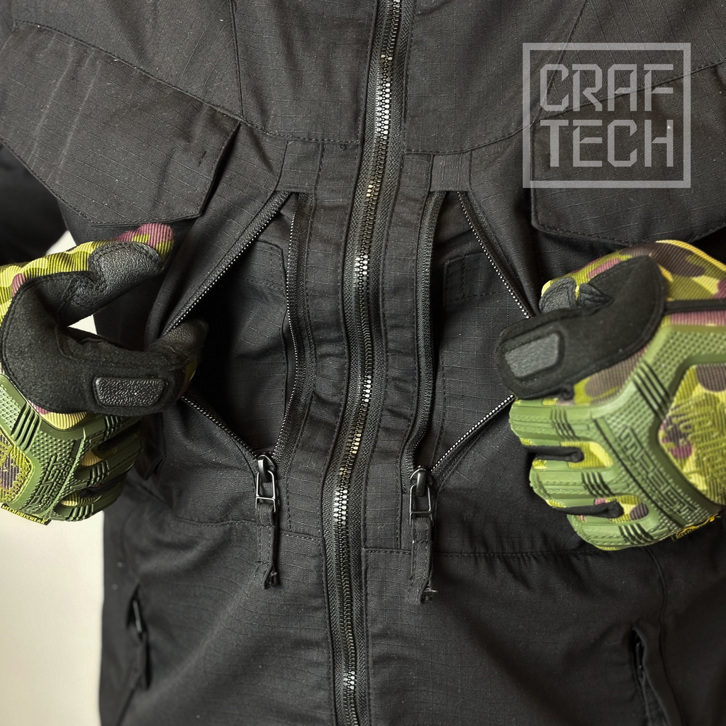 CRAFTECH ALPHA SW Тактична вітровка Чорна