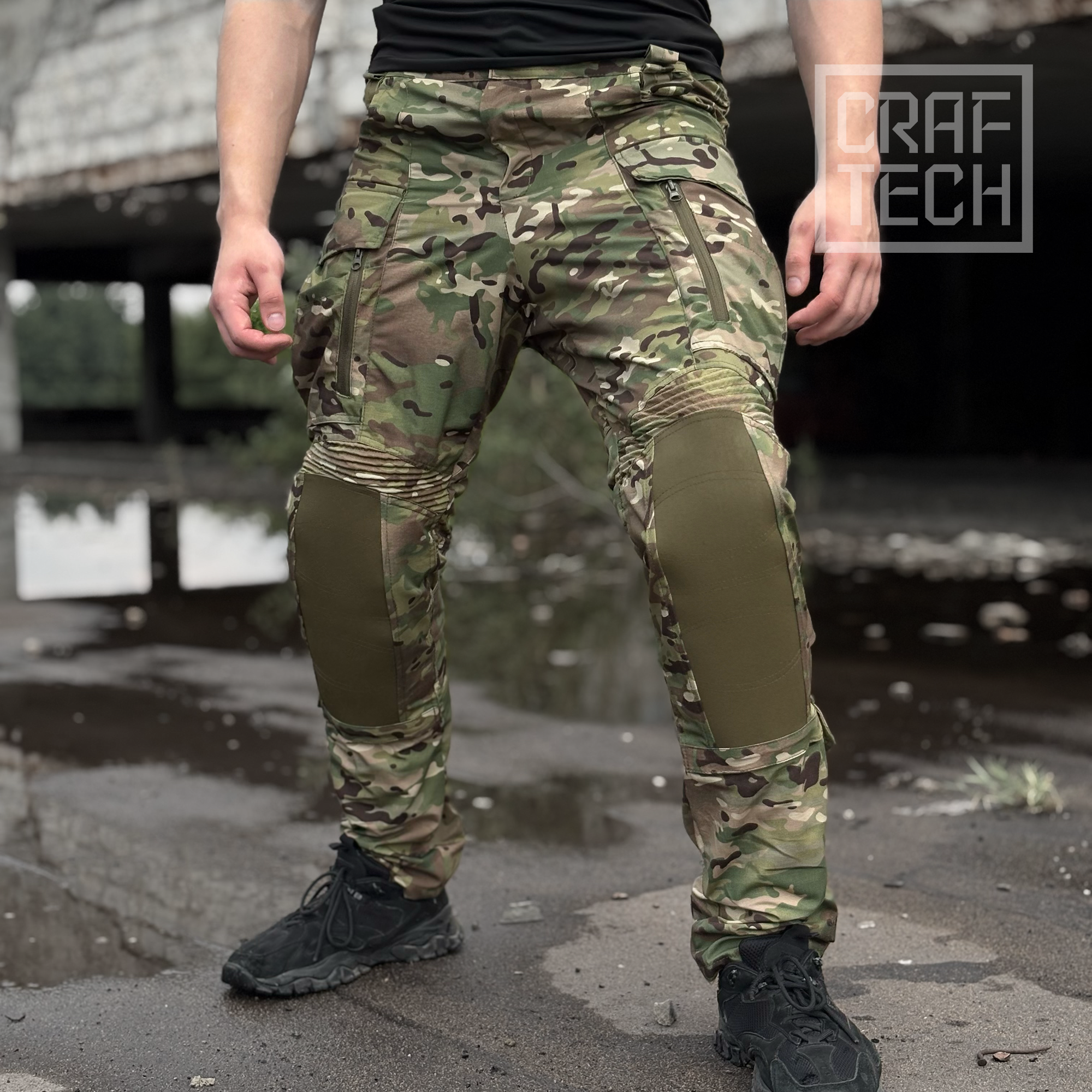 Штани штурмові CRAFTECH SUNSTRIKER PRO NYCO Multicam  з наколінниками
