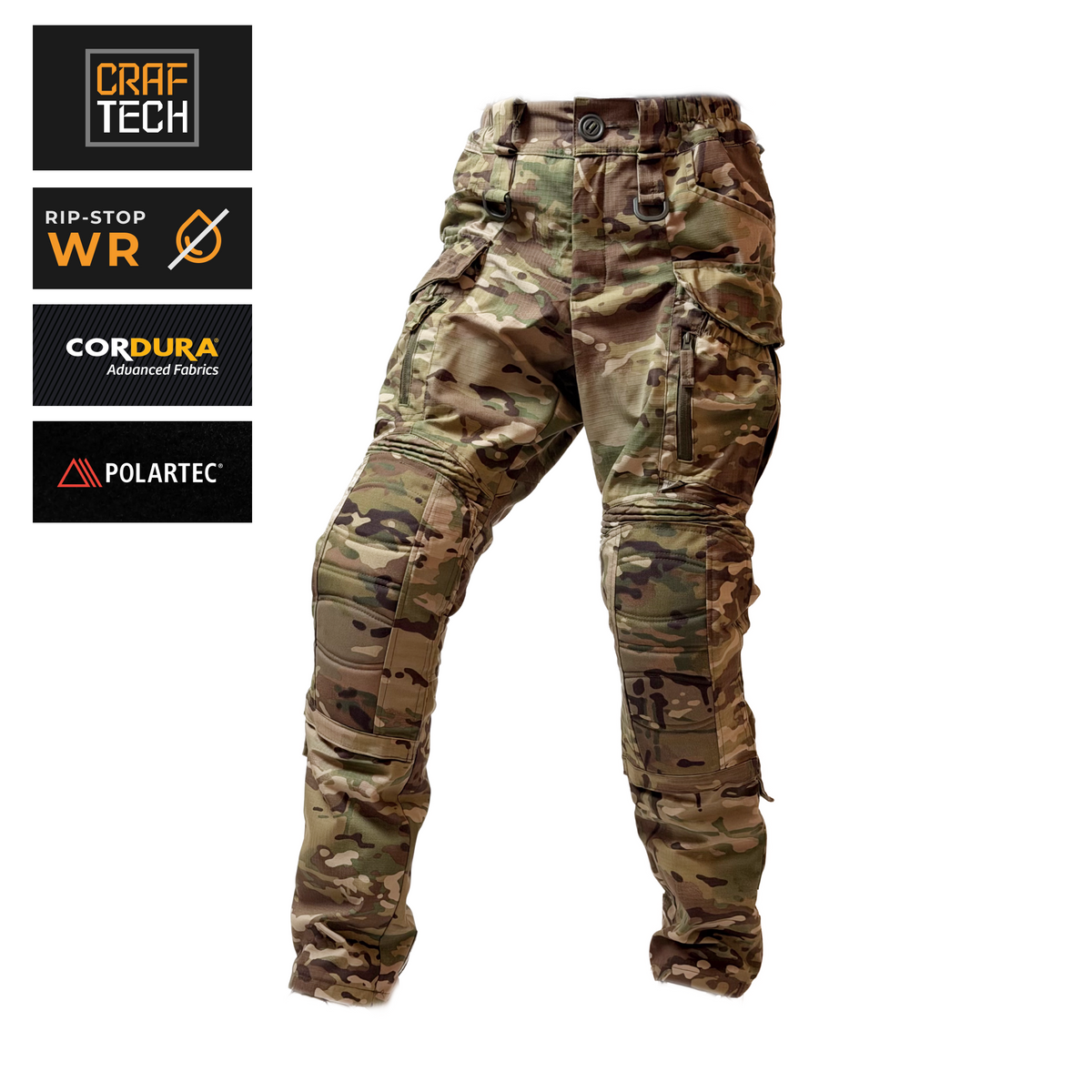 Штурмові штани CRAFTECH SNOWSTRIKER GEN 4 демісезонні з наколінникамі MultiCam