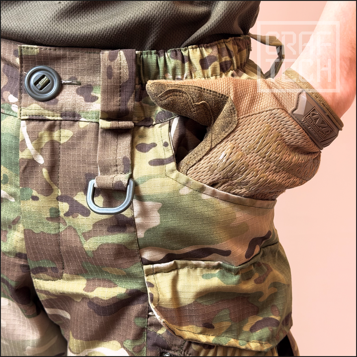 Штурмові штани CRAFTECH SNOWSTRIKER GEN 4 демісезонні з наколінникамі MultiCam