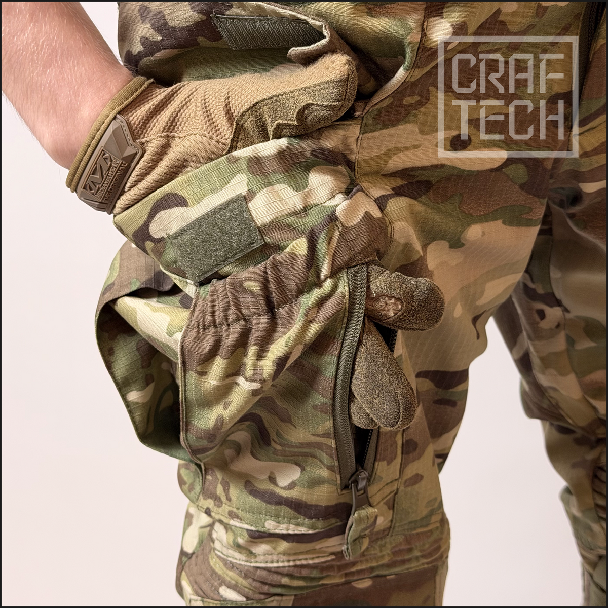 Штурмові штани CRAFTECH SNOWSTRIKER GEN 4 демісезонні з наколінникамі MultiCam