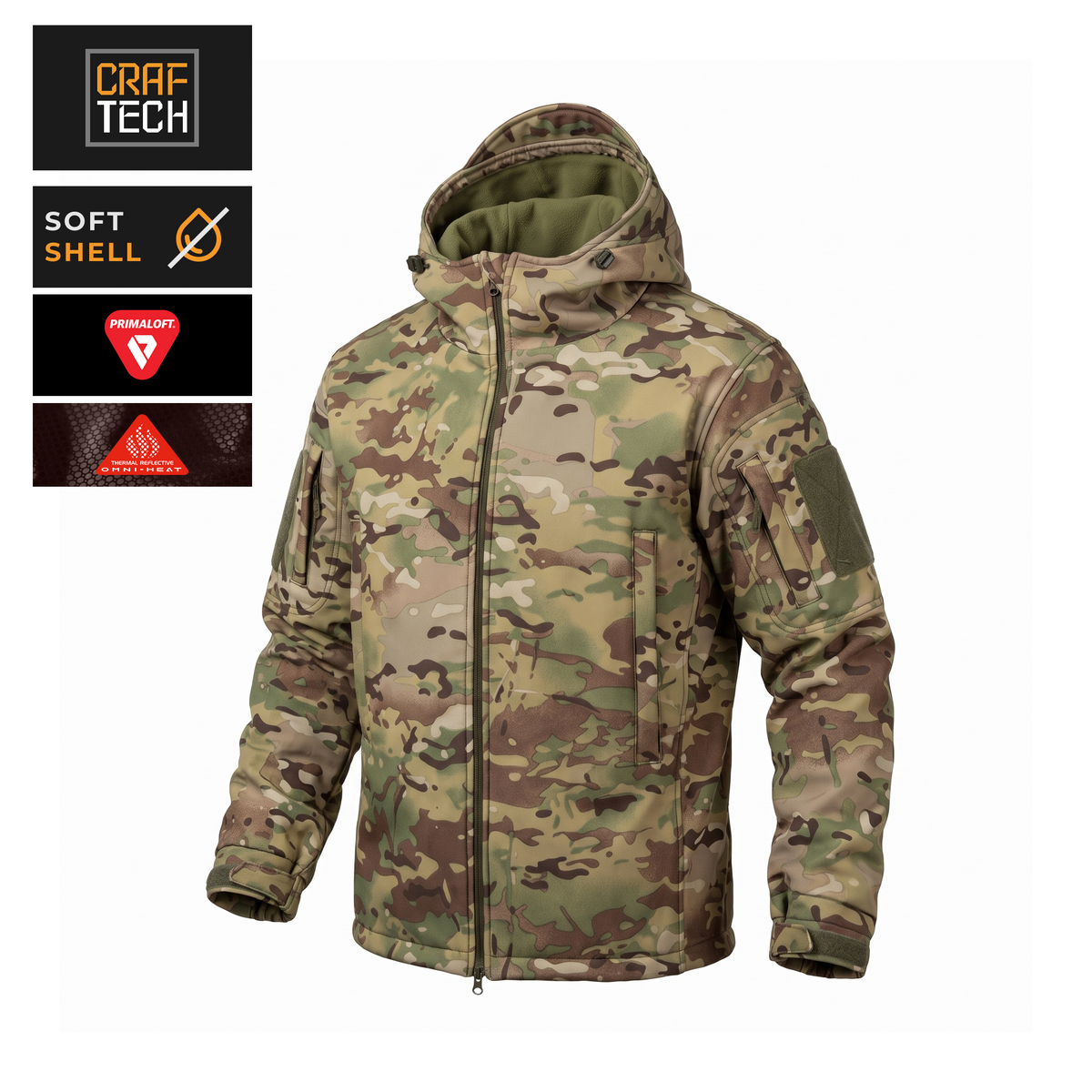 Тактична куртка CRAFTECH SOFTCORE Gen 2 PrimaLoft Multicam