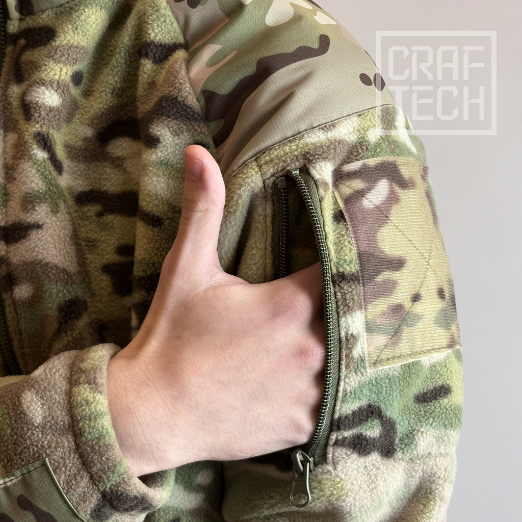 Тактична флісова куртка CRAFTECH THERMACORE GEN 4 Multicam